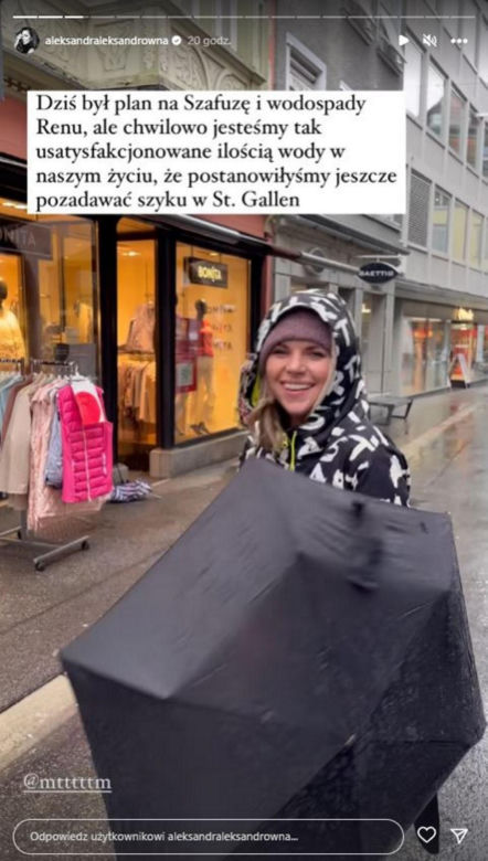 Ola Kwaśniewska w Szwajcarii