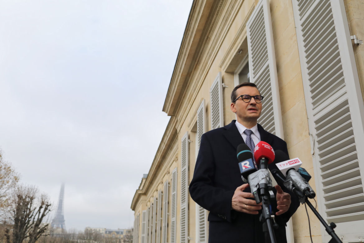 Premier Mateusz Morawiecki w Pałacu Elizejskim