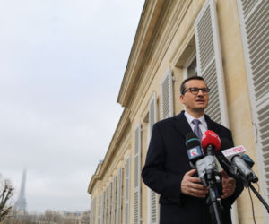 Premier Mateusz Morawiecki w Pałacu Elizejskim