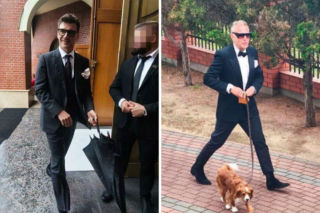 To oni pojawili się na ślubie Rafała Brzozowskiego. Elegancki Tomasz Kammel to początek 