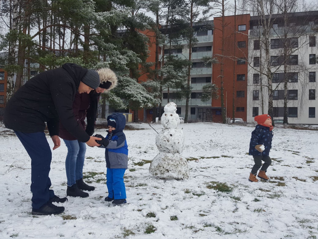 Pierwszy zimowy dzień tej jesieni w Lesznie