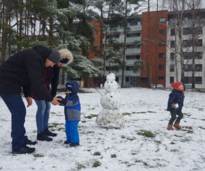 Pierwszy zimowy dzień tej jesieni w Lesznie