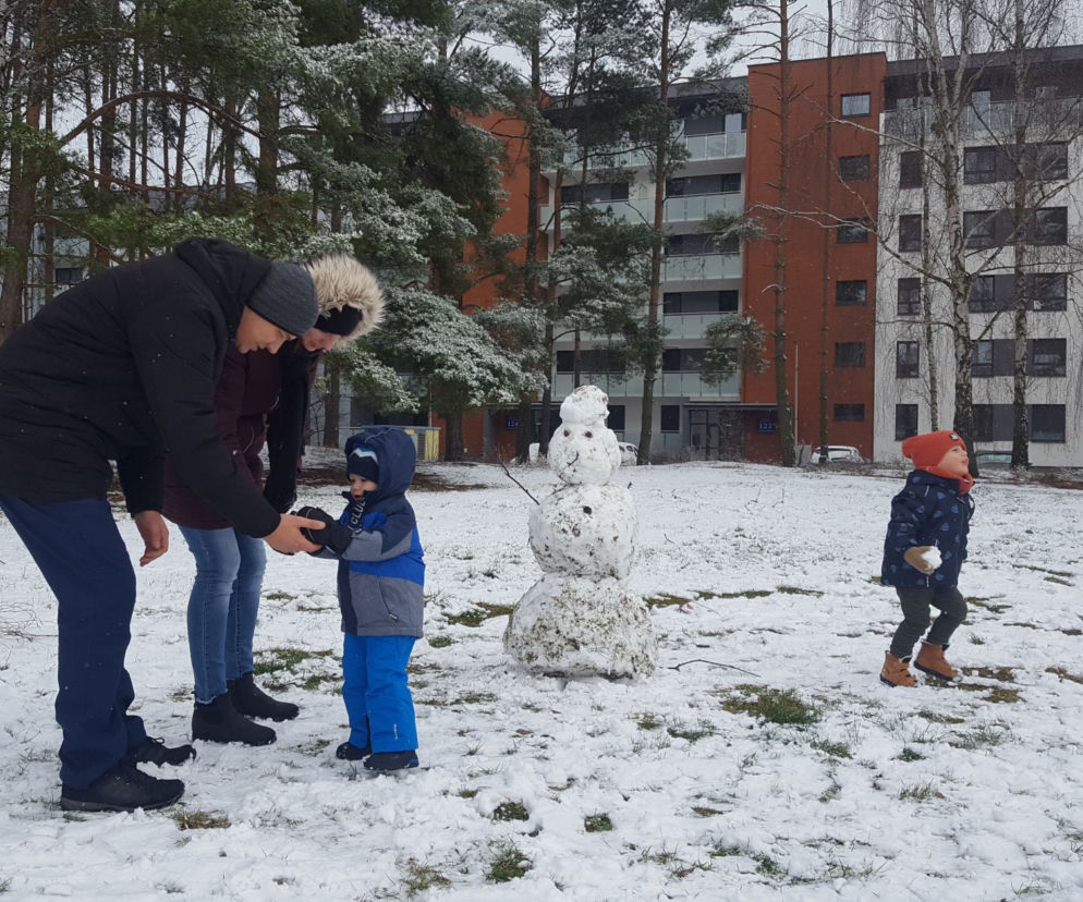 Pierwszy zimowy dzień tej jesieni w Lesznie