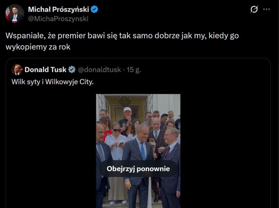 Politycy reagują na występ Tuska w "Ranczu"