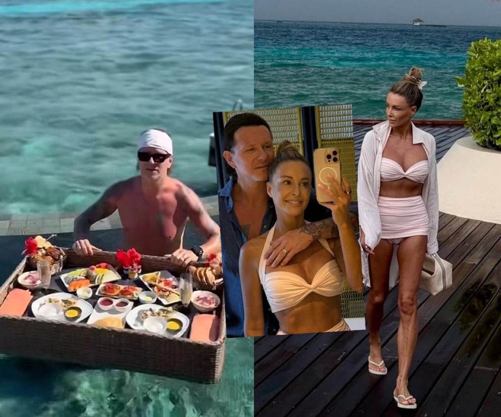 Małgorzata Rozenek i Radosław Majdan na Malediwach