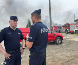 Pożar zakładów w Charnowie