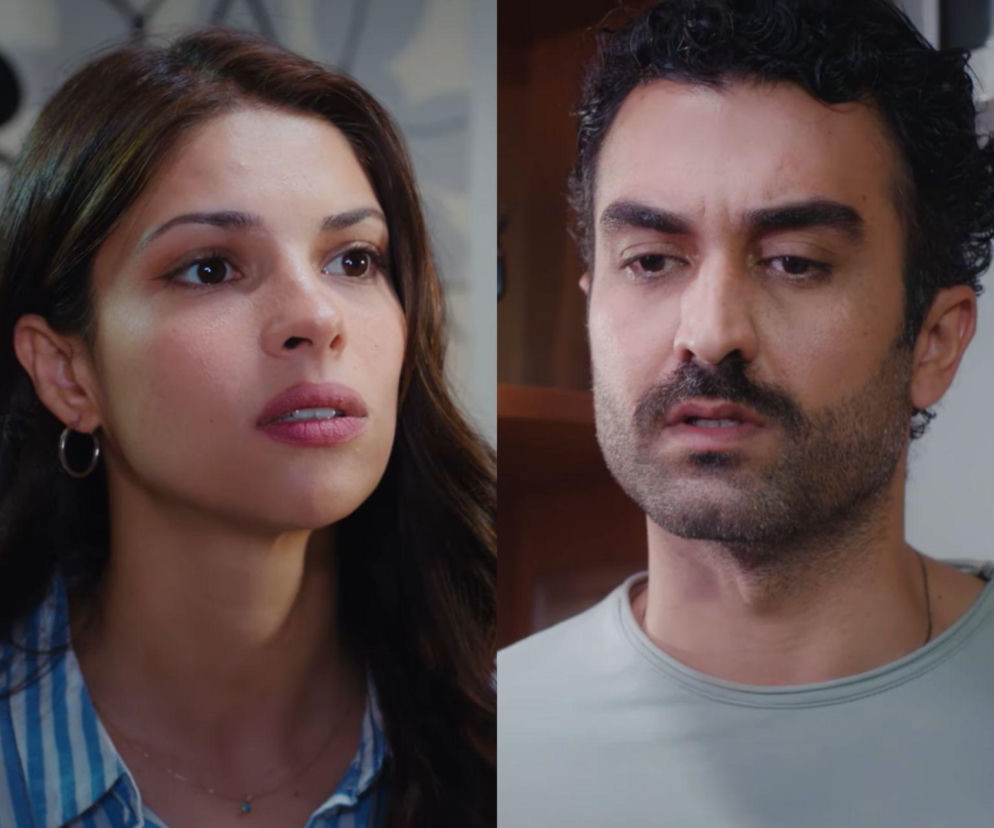 Ujęcie z bliska Ferita i Ayse z telenoweli „Dziedzictwo”, z wyraźnym grymasem na ich twarzach, wskazującym na trudne emocje. Artykuł na Super Seriale opisuje, jak Ferit opiekuje się byłą żoną i ich wspólną decyzję o skorzystaniu z pomocy specjalisty dla córki.