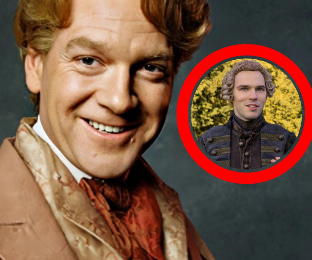 Aktor Kenneth Branagh jako Gilderoy Lockhart. Obok na miniaturze Nicholas Hoult. O nowej obsadzie Harry'ego Pottera w SE.