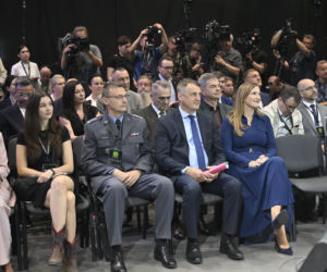 Magdalena Sobkowiak-Czarnecka podczas Warszawskich Targów Obronnych w Expo XXI