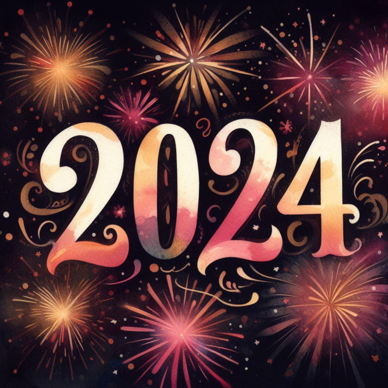 Kartki noworoczne na 2024 r.