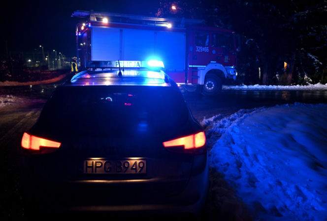 Pożar hali magazynowej w Skawinie