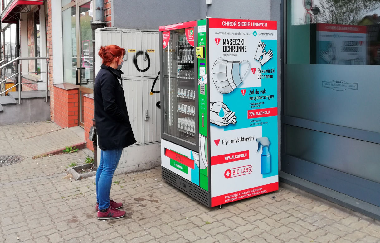 Pierwszy maseczkomat stanął w Legionowie