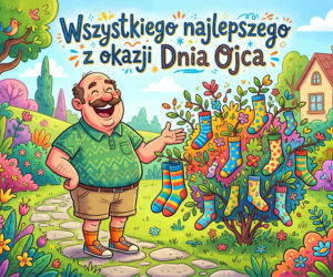 Zabawna kartka na Dzień Taty