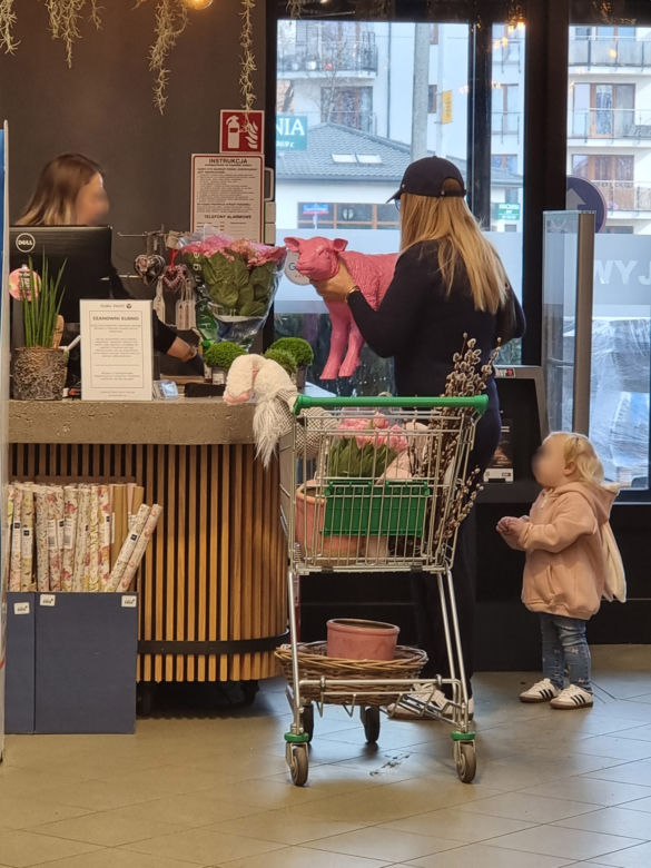 Joanna Kurska jak amerykańska gwiazda buszuje w sklepie ogrodniczym
