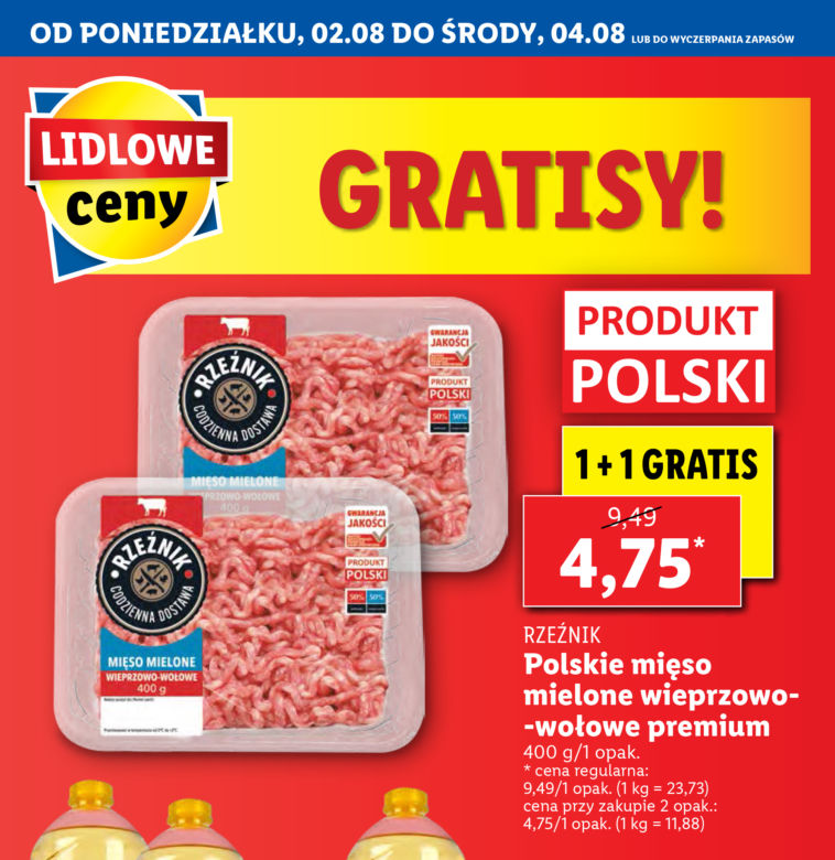 Promocje w Lidlu do środy 4.08