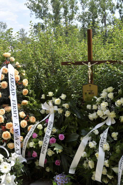 Pogrzeb ojca poszukiwanego Dawidka