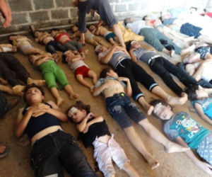 Syria, zagazowane ciała