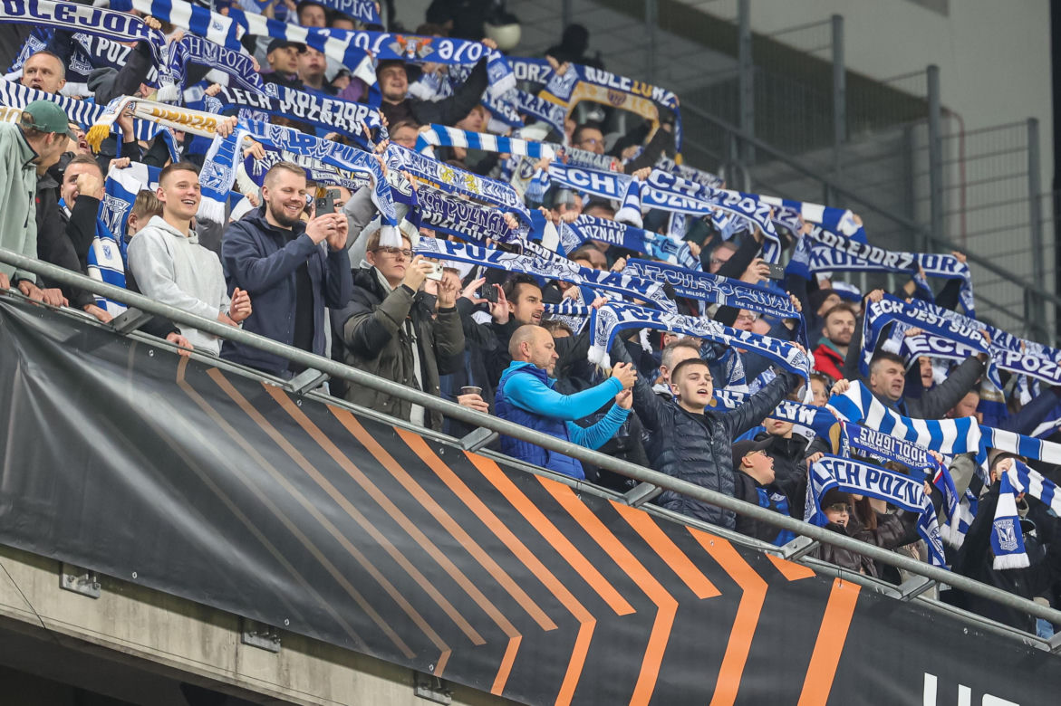 Lech Poznań - Sunderland: Zdjęcia kibiców i zawodników z meczu 3. kolejki fazy ligowej Ligi Europy 2026/27