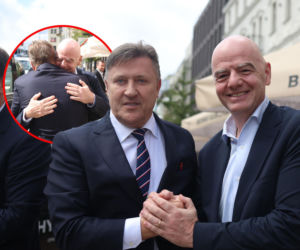Szef FIFA nagle zjawił się w Polsce. Został przywitany w iście królewskim stylu przez prezesa PZPN