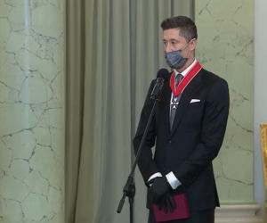 Robert Lewandowski otrzymał order od Andrzeja Dudy