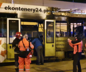 Tramwaj w płomieniach, 30 rannych, 16 zastępów... na szczęście to scenariusz szkolenia