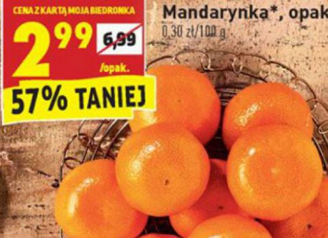 mandarynki 2,99 zł/kg