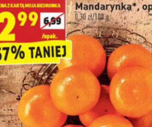 mandarynki 2,99 zł/kg