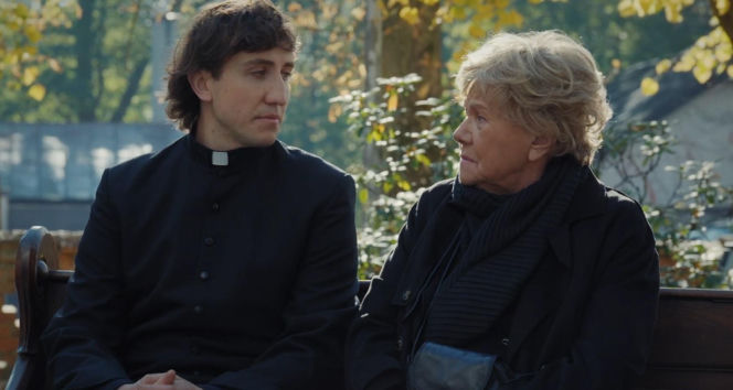 M jak miłość odc. 1910. Ksiądz Grzegorz (Paweł Janyst), Barbara (Teresa Lipowska)