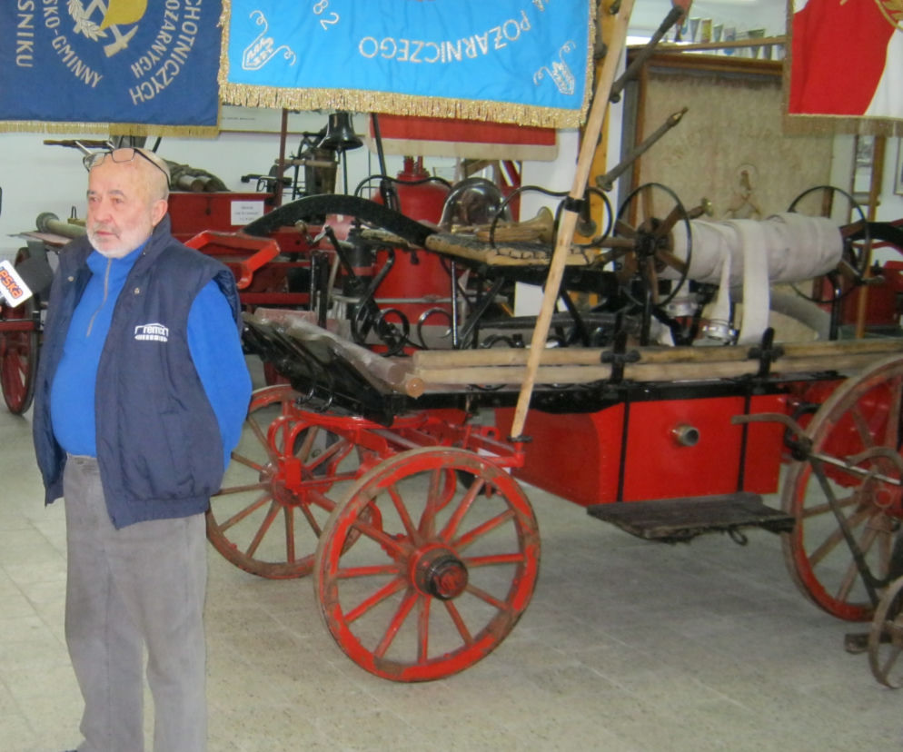 Szczepan Ignaczyński jest kustoszem Muzeum Pożarnictwa w Kraśniku 