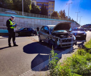Wypadek na Trasie Niepodległości. Dwie osoby ranne [27.09.21]