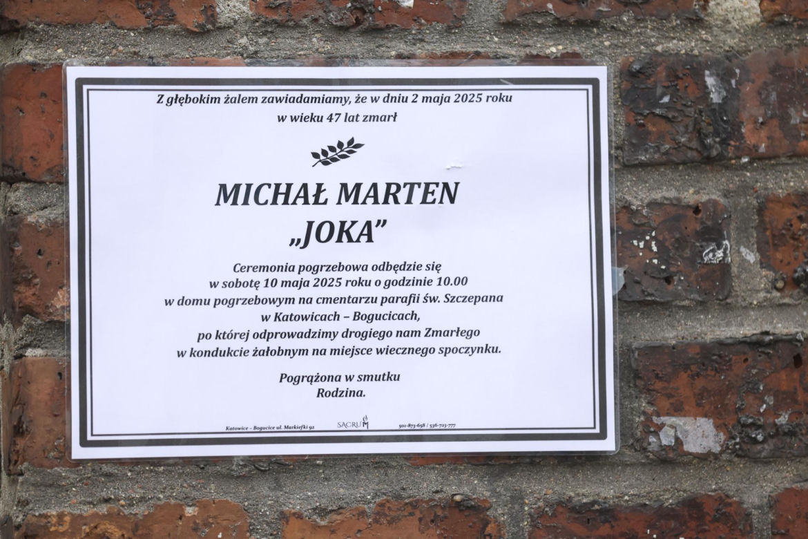  W ostatnią drogę raper wyruszył w sobotę 10 maja.