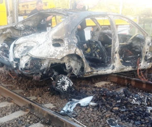 Radomsko: Uciekał policji, aż auto stanęło w płomieniach! Krył tajemnicę
