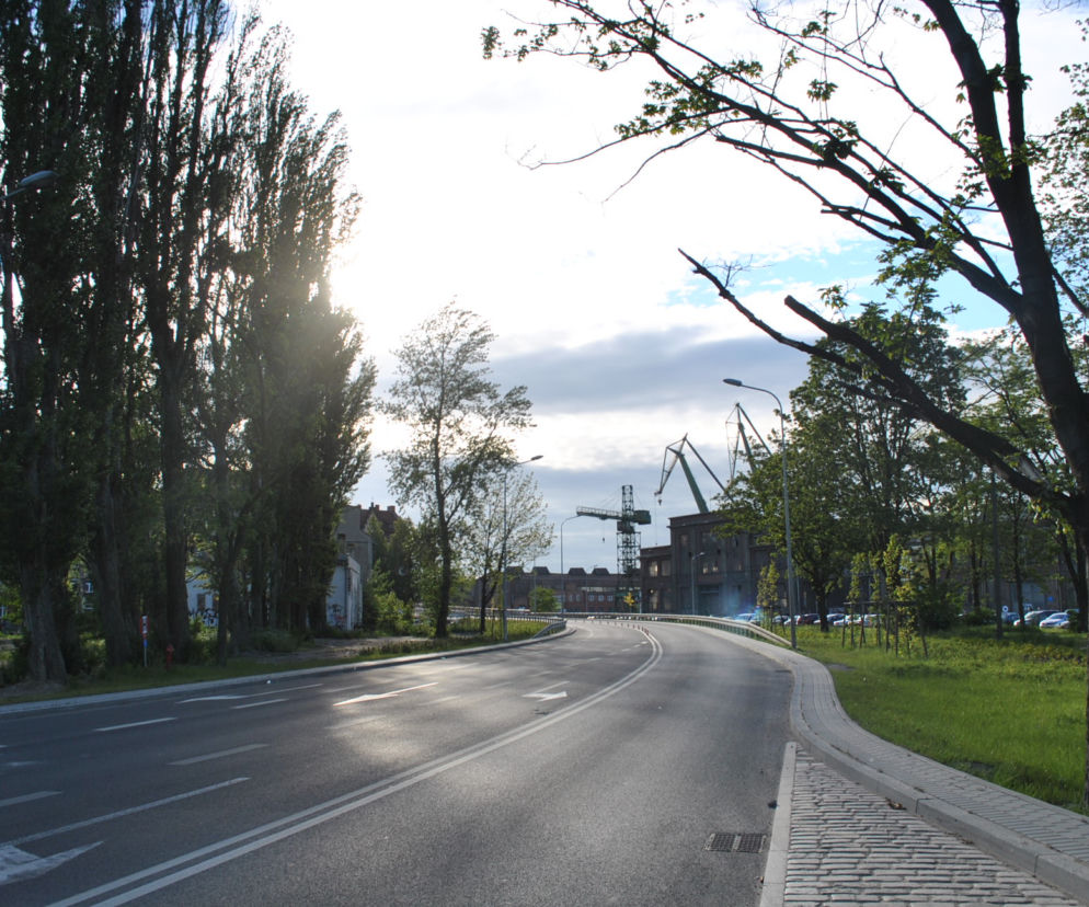Widok na Nową Wałową i gdańskie Żurawie.