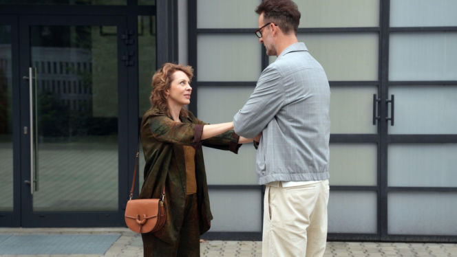 Barwy szczęścia, odc. 3324. Dorota Kujawiak (Karina Seweryn), Radomir (Łukasz Wójcik)