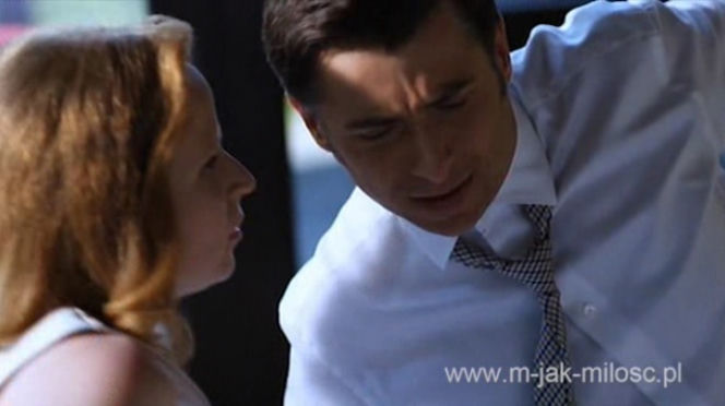 M jak miłość odc. 1174. Ewa (Dominika Kluźniak), Marek (Kacper Kuszewski)