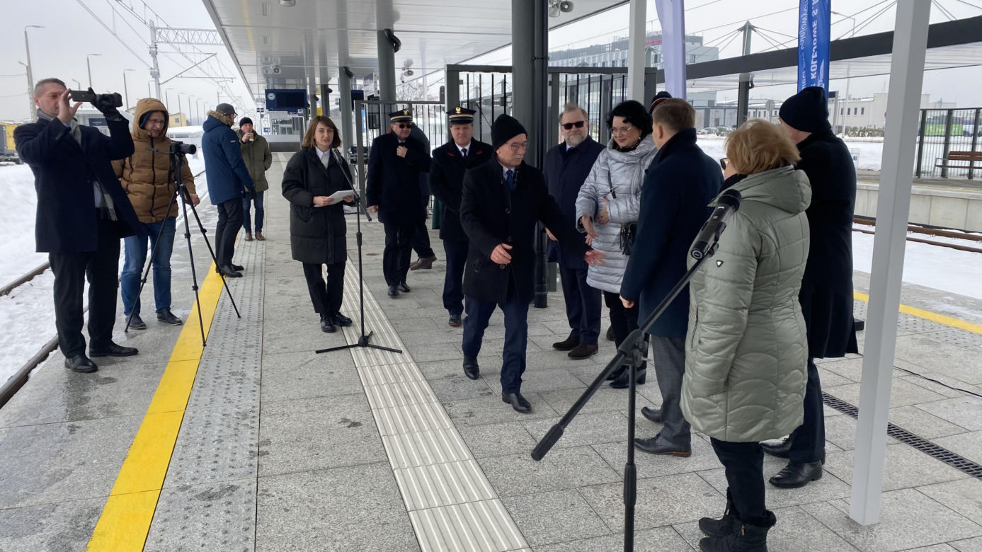 Otwarcie nowej linii kolejowej do lotniska w Pyrzowicach