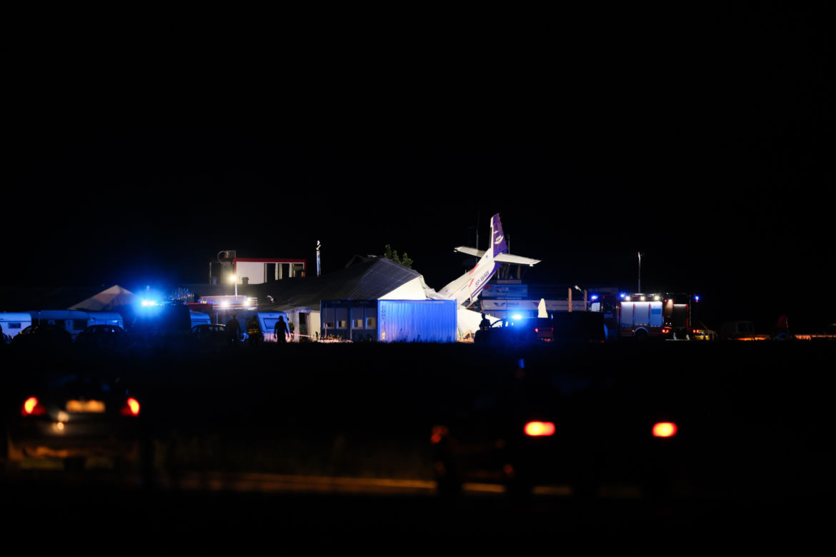 Wypadek samolotu w miejscowości Chrcynno