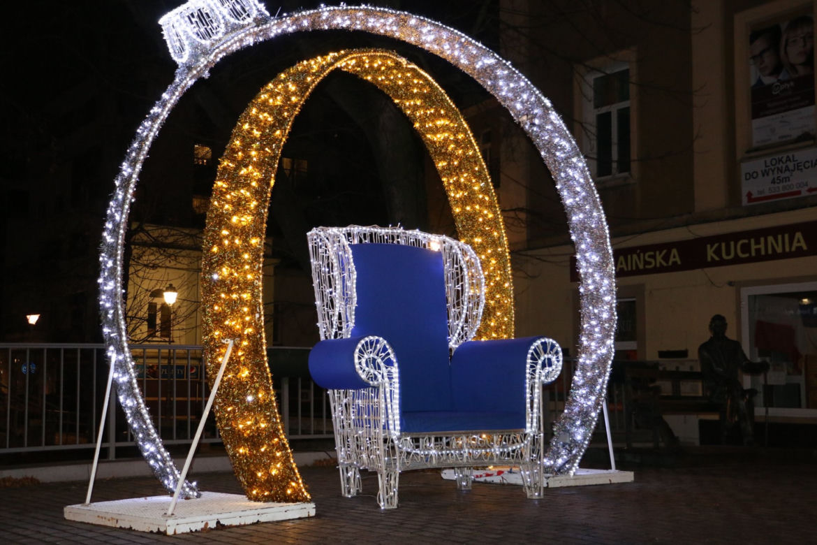 Kielce iluminacje świąteczne 2020