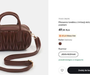 Ta torebka z Sinsay za 49z ł to prawdziwy hit! Łudząco przypomina model znanej marki za 10 000 zł!
