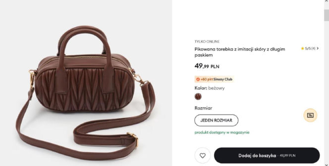 Ta torebka z Sinsay za 49z ł to prawdziwy hit! Łudząco przypomina model znanej marki za 10 000 zł!