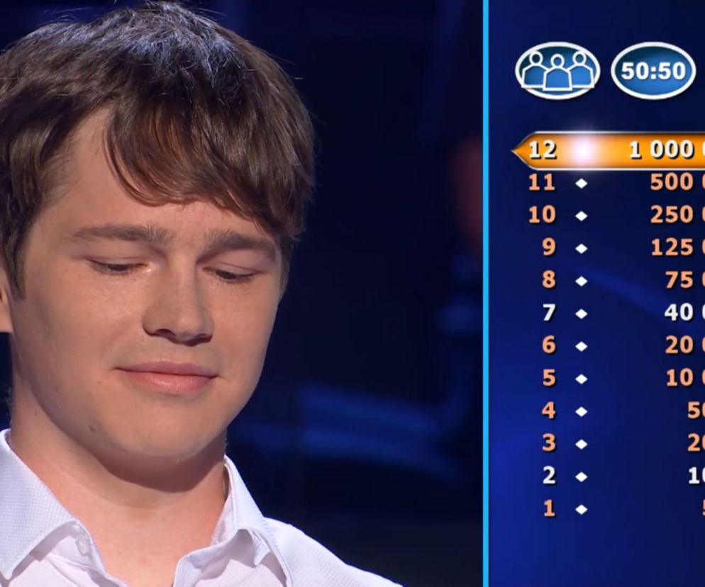 Szedł jak BURZA w Milionerach TVN. Maciek z Warszawy usłyszy pytanie za MILION złotych!
