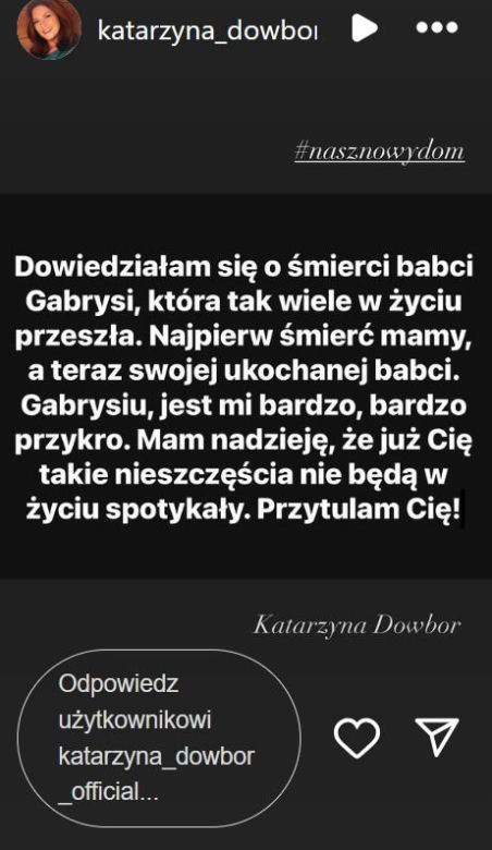 Katarzyna Dowbor w żałobie. Na takie słowa się zdobyła