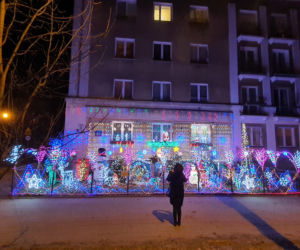Odlotowy ogród na Bielanach. Niesamowite iluminacje!  