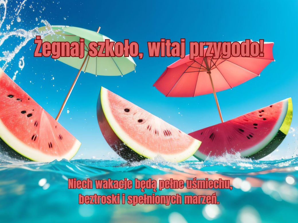 Grafiki i kartki na zakończenie roku szkolnego