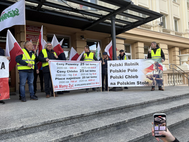 Protest rolników w Rzeszowie