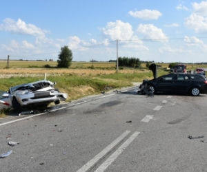 Poważny dzwon i zabity pieszy. Dwa koszmarne wypadki drogowe na Podkarpaciu