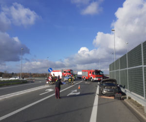 Wypadek na obwodnicy Wojnicza