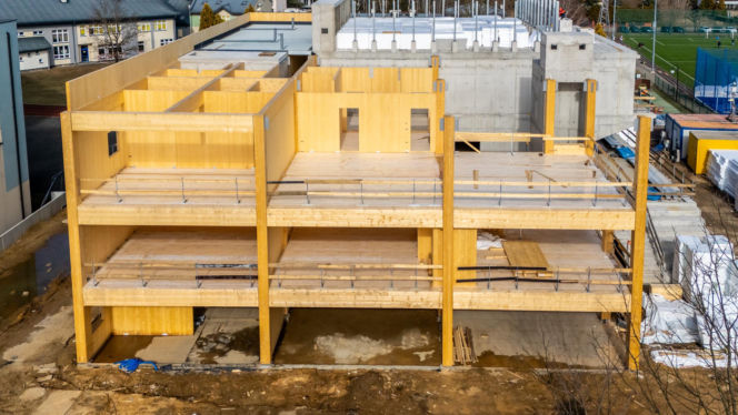 Budowa Kulturoteki w Wesołej w Warszawie