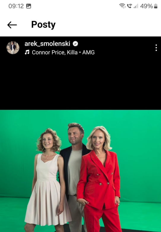 	M jak miłość nowa czołówka po wakacjach 2024. Dorota (Iwona Rejzner), Bartek (Arkadiusz Smoleński), Natalka (Dominika Suchecka)