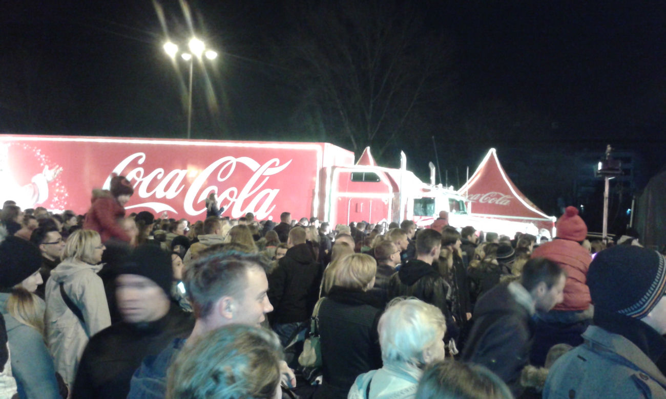 Świąteczne ciężarówki Coca - Coli we Wrocławiu
